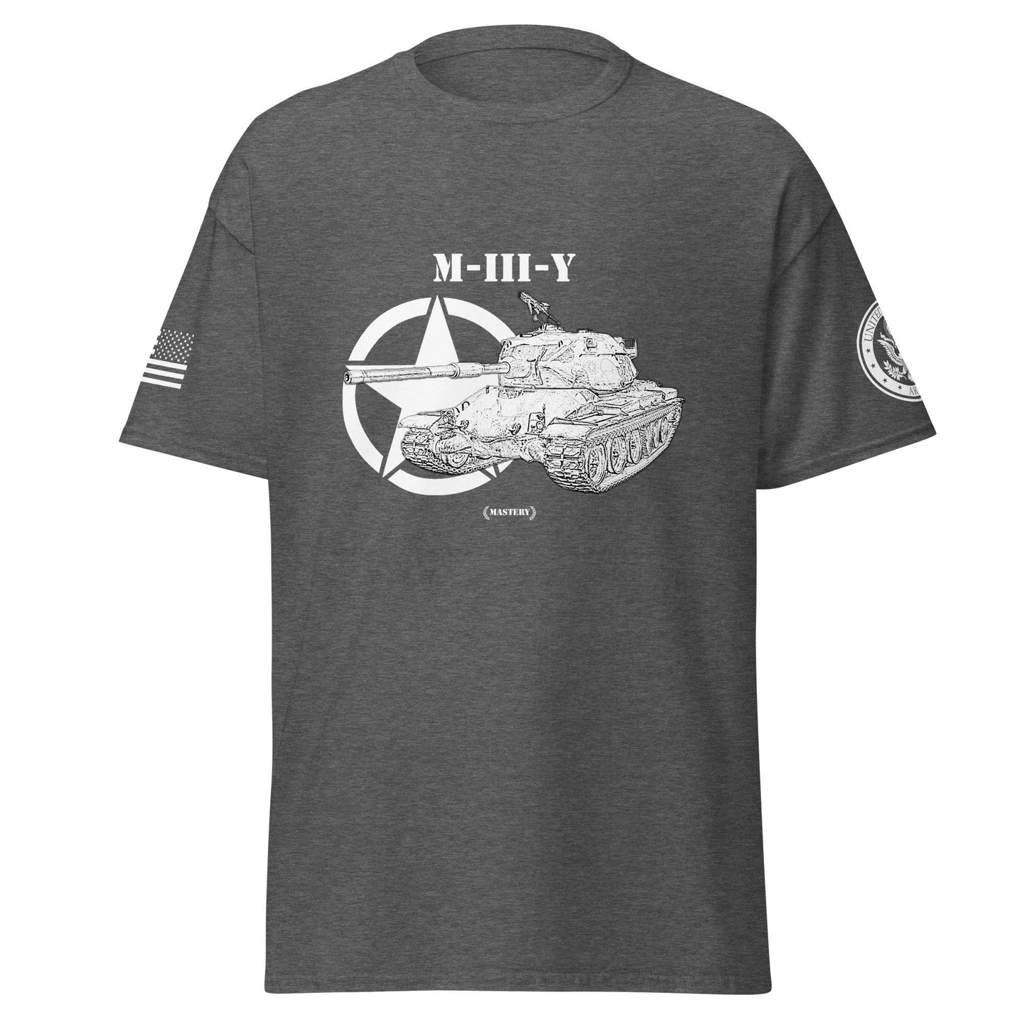 Amerikanischer schwerer Panzer M-III-Y Mastery T-Shirt sw T-Shirt 29.99 Herren, M-III-Y, Mastery, Panzer, schwerer, sw, T-Shirt, Tanks, Thunder, War, World JLR Design