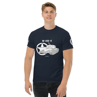 Amerikanischer schwerer Panzer M-III-Y Mastery T-Shirt sw T-Shirt 29.99 Herren, M-III-Y, Mastery, Panzer, schwerer, sw, T-Shirt, Tanks, Thunder, War, World JLR Design