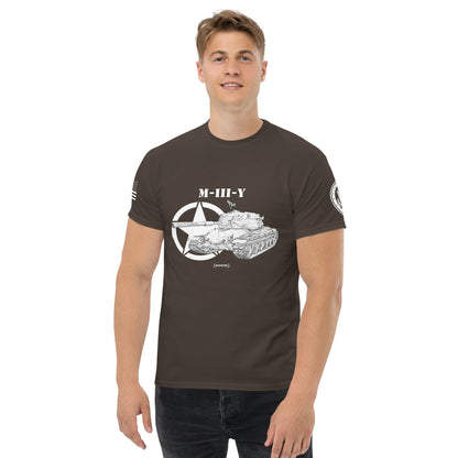 Amerikanischer schwerer Panzer M-III-Y Mastery T-Shirt sw T-Shirt 29.99 Herren, M-III-Y, Mastery, Panzer, schwerer, sw, T-Shirt, Tanks, Thunder, War, World JLR Design