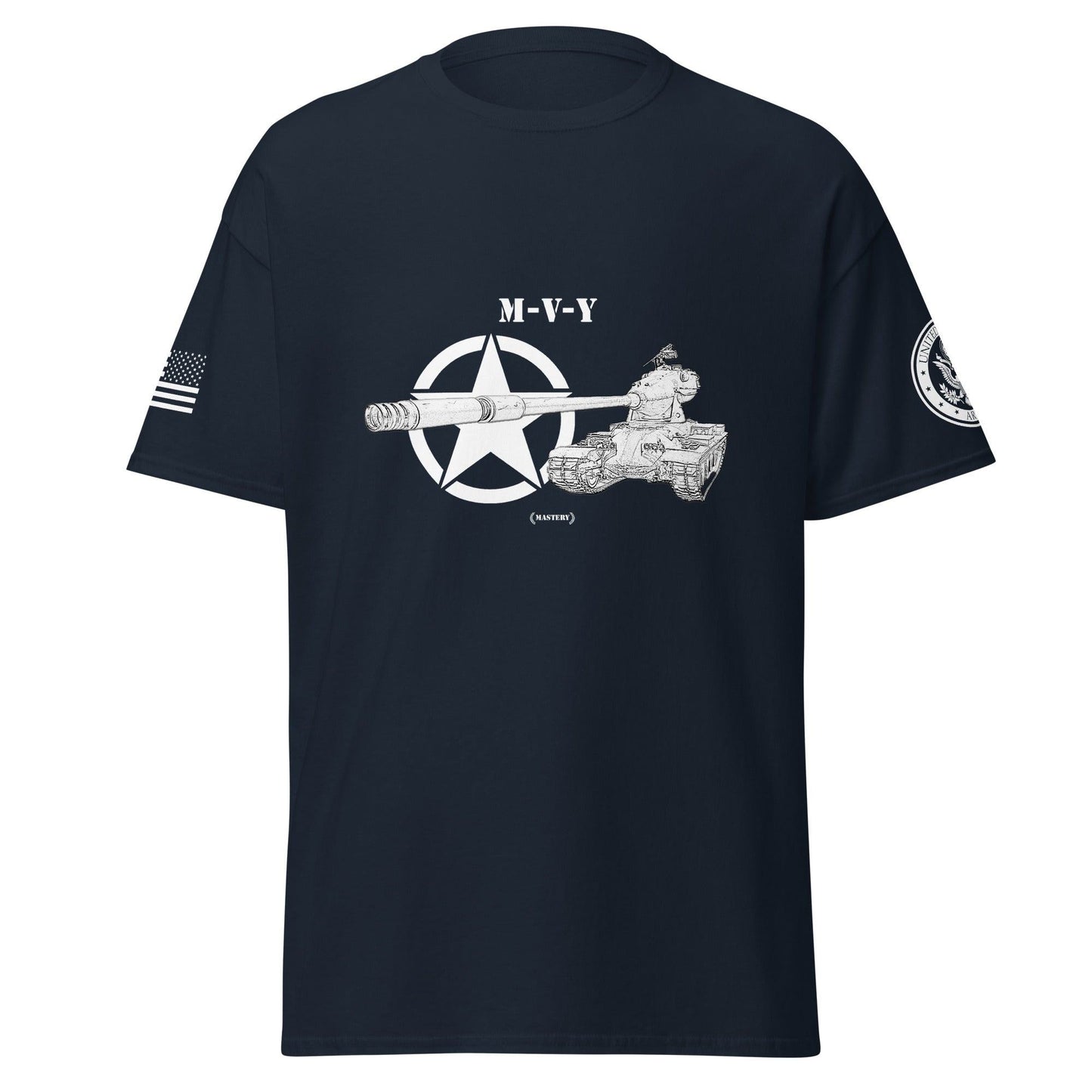 Amerikanischer schwerer Panzer M-V-Y Mastery T-Shirt sw T-Shirt 29.99 Amerikanischer, Herren, M-V-Y, Master, Panzer, schwerer, sw, T-Shirt, Tanks, Thunder, War, World JLR Design