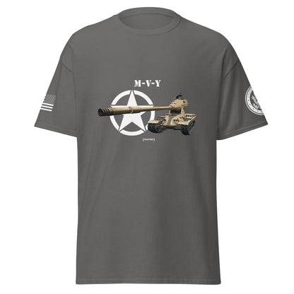 Amerikanischer schwerer Panzer M-V-Y Mastery T-Shirt T-Shirt 33.99 Amerikanischer, Herren, M-V-Y, Mastery, Panzer, schwerer, T-Shirt, Tanks, Thunder, War, World JLR Design