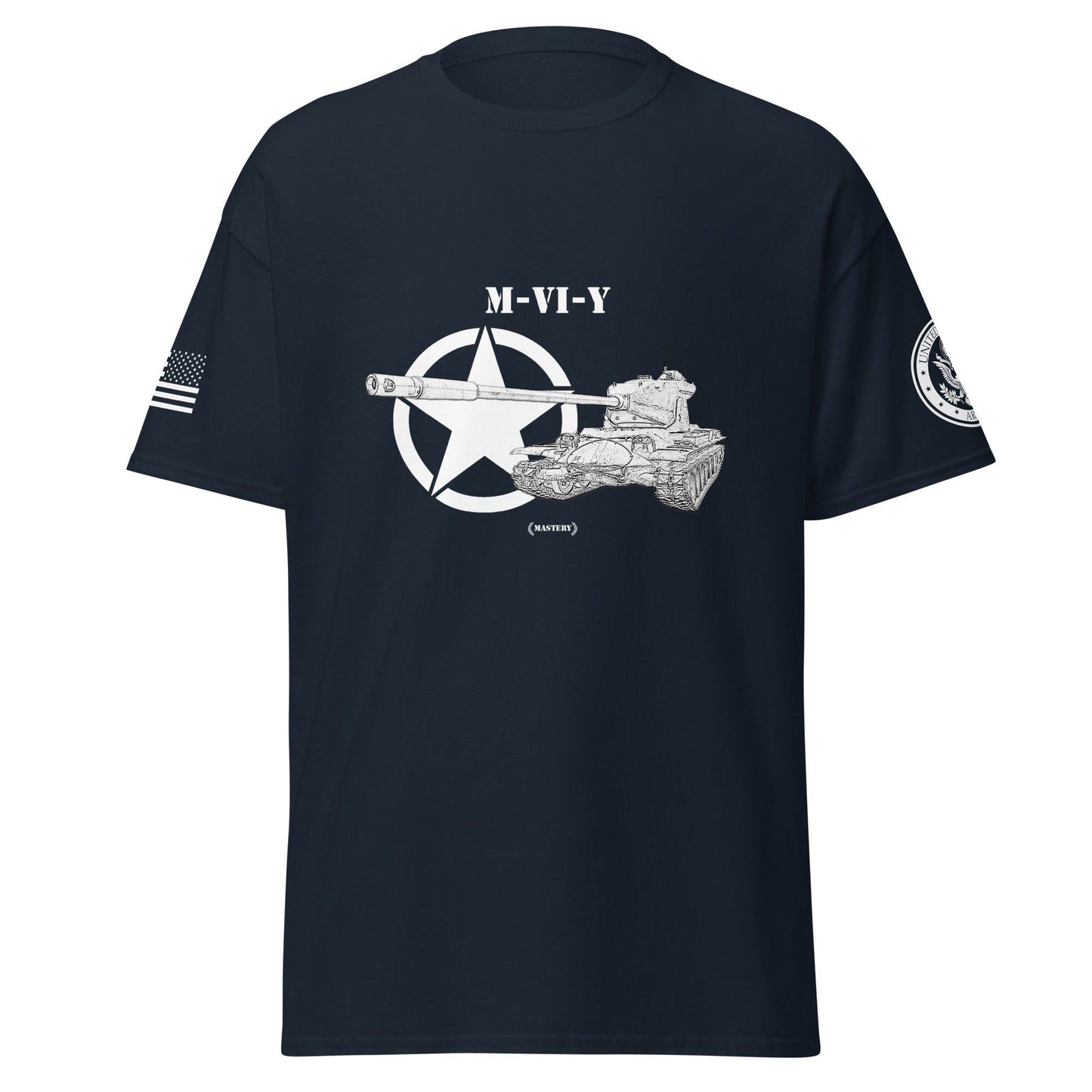 Amerikanischer schwerer Panzer M-VI-Y Mastery T-Shirt sw T-Shirt 29.99 Amerikanschier, Herren, M-VI-Y, Mastery, Panzer, schwerer, T-Shirt, Tanks, Thunder, War, World JLR Design