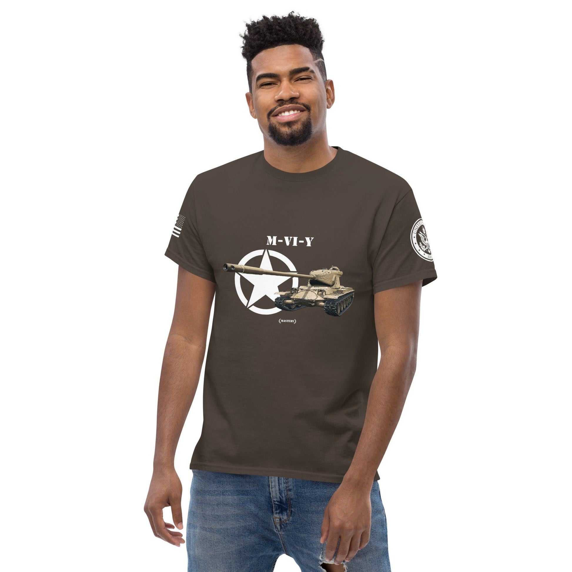 Amerikanischer schwerer Panzer M-VI-Y Mastery T-Shirt T-Shirt 33.99 Herren, M-VI-Y, Mastery, Panzer, schwerer, T-Shirt, Tanks, Thunder, War, World JLR Design