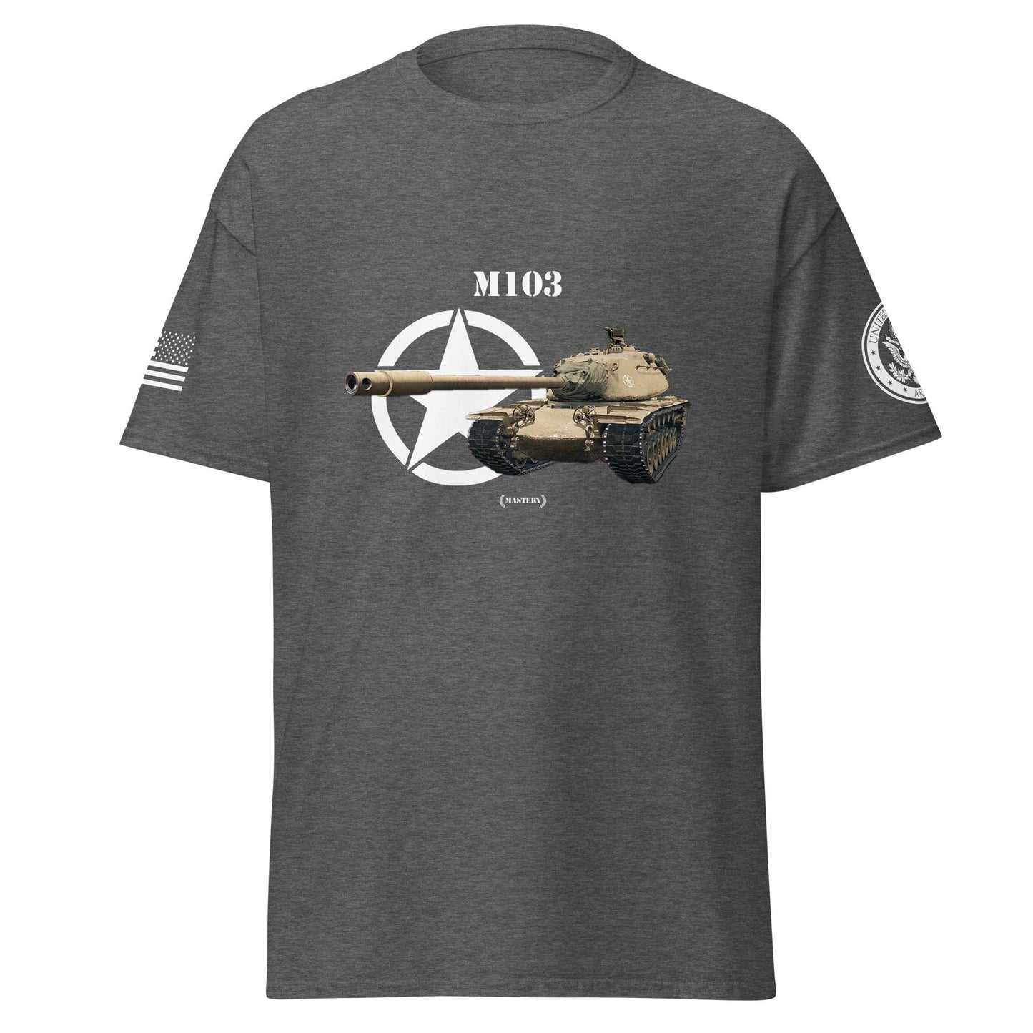 Amerikanischer schwerer Panzer M103 Mastery T-Shirt T-Shirt 33.99 Herren, M103, schwerer, T-Shirt, TanksMastery, Thunder, War, World JLR Design