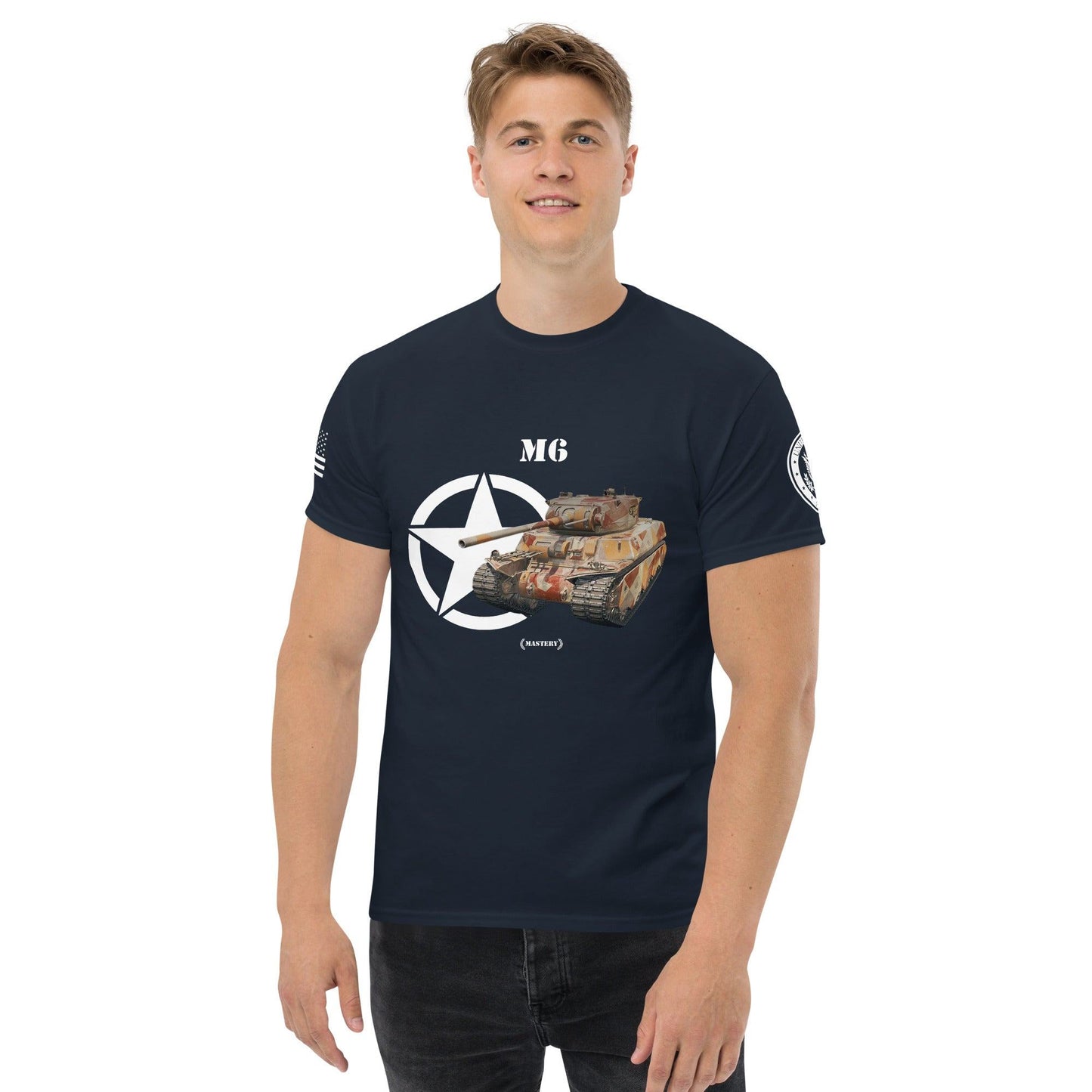 Amerikanischer schwerer Panzer M6 Mastery T-Shirt T-Shirt 33.99 Herren, M6, Mastery, Panzer, schwer, T-Shirt, Tanks, Thunder, War, World JLR Design