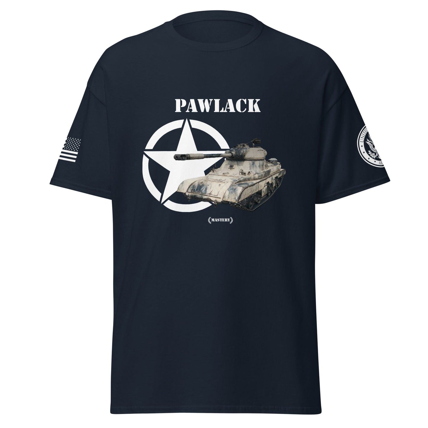 Amerikanischer schwerer Panzer Pawlack Mastery T-Shirt T-Shirt 33.99 Herren, Mastery, Panzer, Pawlack, schwer, Tanks, Thunder, War, World JLR Design