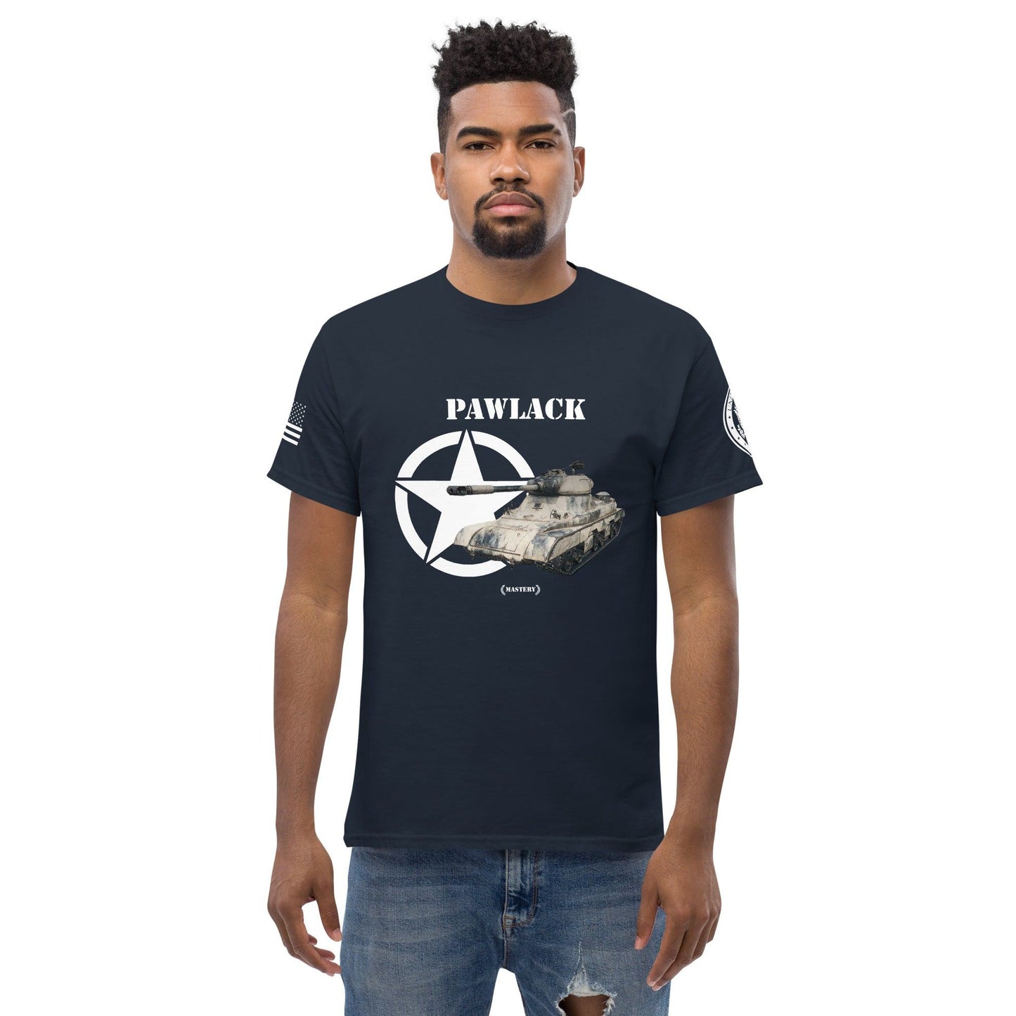 Amerikanischer schwerer Panzer Pawlack Mastery T-Shirt T-Shirt 33.99 Herren, Mastery, Panzer, Pawlack, schwer, Tanks, Thunder, War, World JLR Design