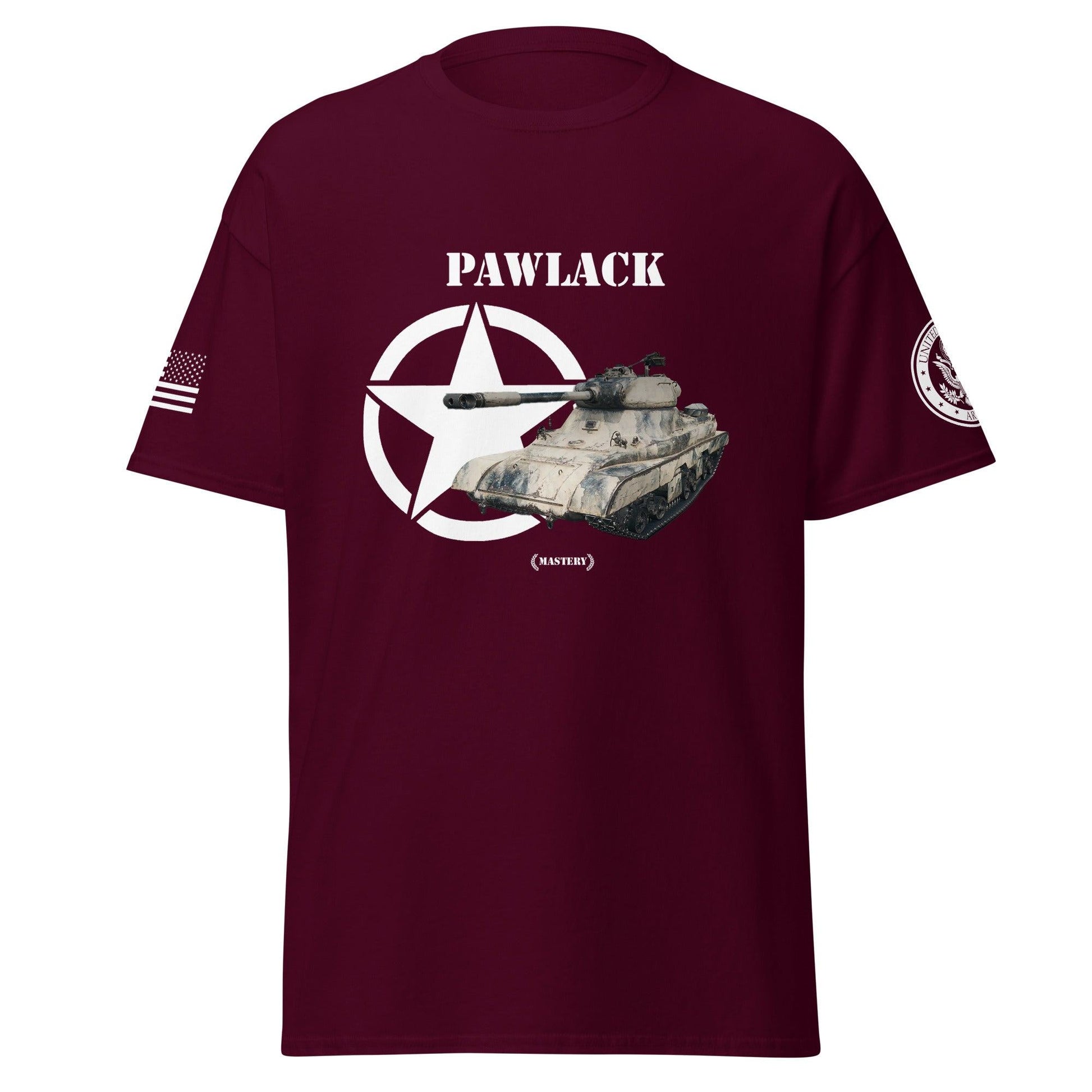 Amerikanischer schwerer Panzer Pawlack Mastery T-Shirt T-Shirt 33.99 Herren, Mastery, Panzer, Pawlack, schwer, Tanks, Thunder, War, World JLR Design