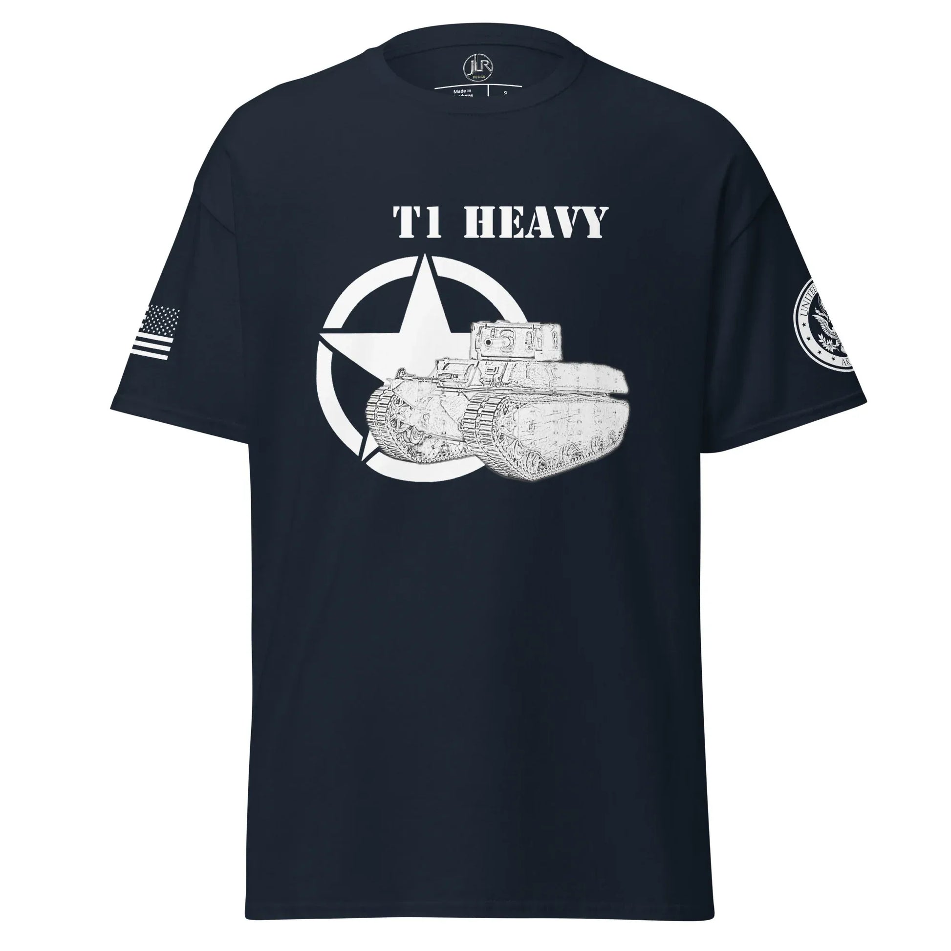 amerikanischer-schwerer-panzer-t1-heavy-t-shirt-sw-t-shirt-jlr-design-46761 - JLR Design