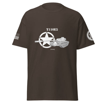 Amerikanischer schwerer Panzer T110E5 Mastery T-Shirt sw T-Shirt 29.99 Amerikanischer, Herren, Mastery, Panzer, schwerer, sw, T-Shirt, T110E5, Tanks, Thunder, War, World JLR Design