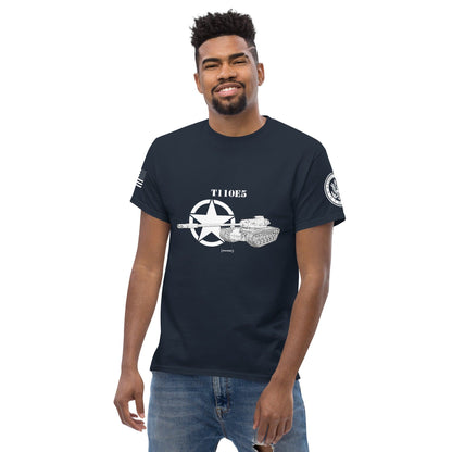 Amerikanischer schwerer Panzer T110E5 Mastery T-Shirt sw T-Shirt 29.99 Amerikanischer, Herren, Mastery, Panzer, schwerer, sw, T-Shirt, T110E5, Tanks, Thunder, War, World JLR Design