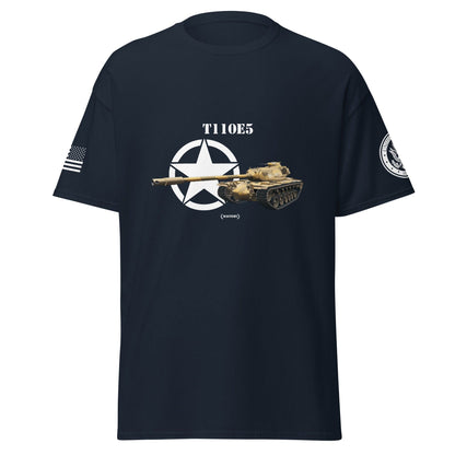 Amerikanischer schwerer Panzer T110E5 Mastery T-Shirt T-Shirt 33.99 Amerikanischer, Herren, Mastery, Panzer, schwerer, T-Shirt, T110E5, Tanks, Thunder, War, World JLR Design