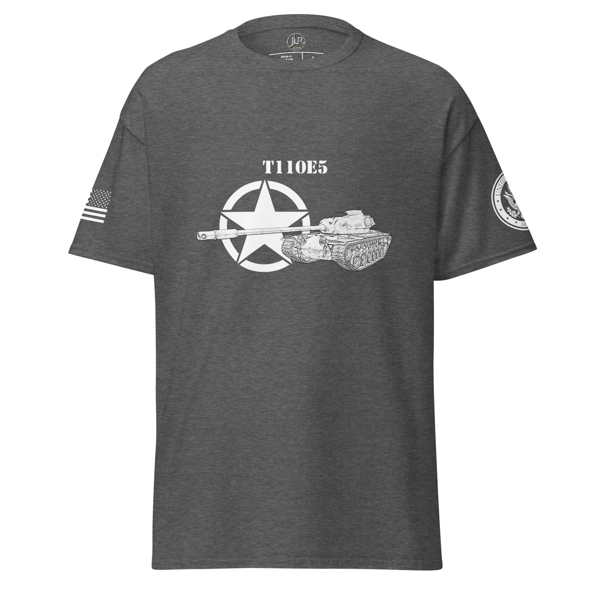 Amerikanischer schwerer Panzer T110E5 T-Shirt sw T-Shirt JLR Design