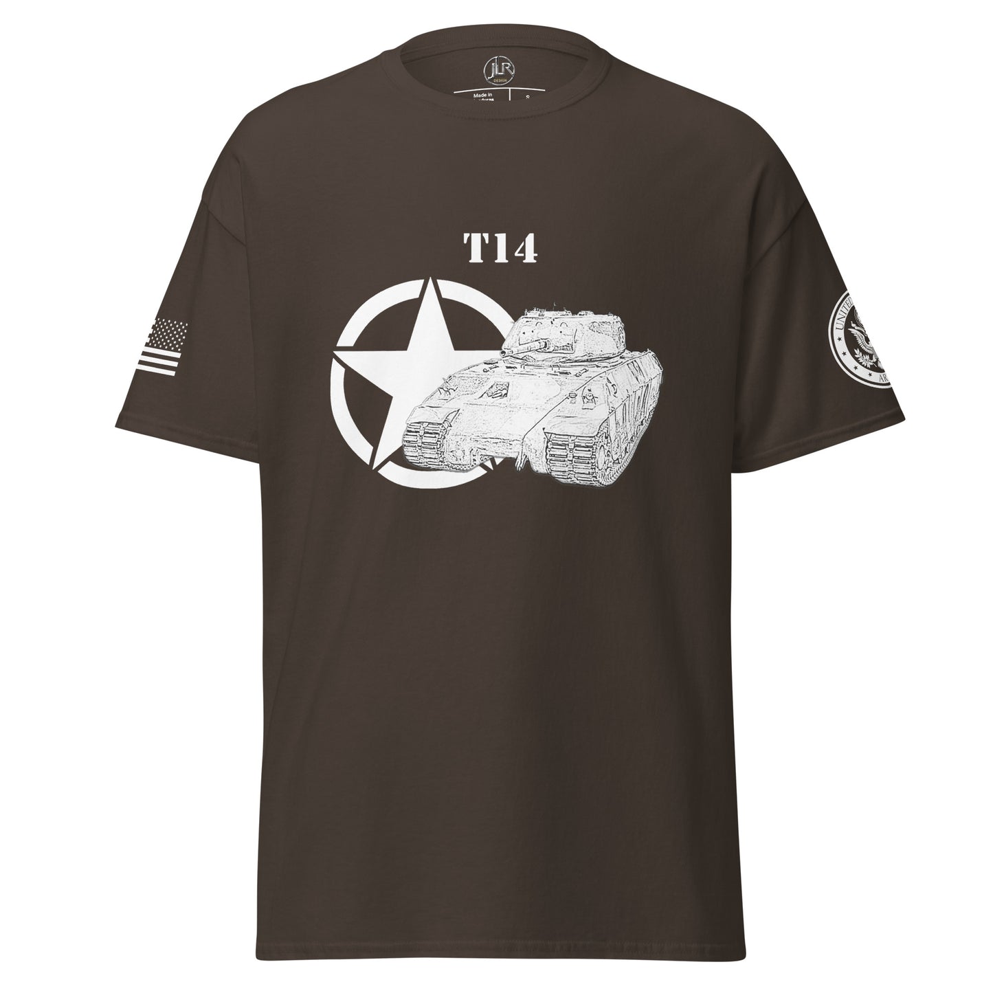 Amerikanischer schwerer Panzer T14 T-Shirt sw T-Shirt JLR Design