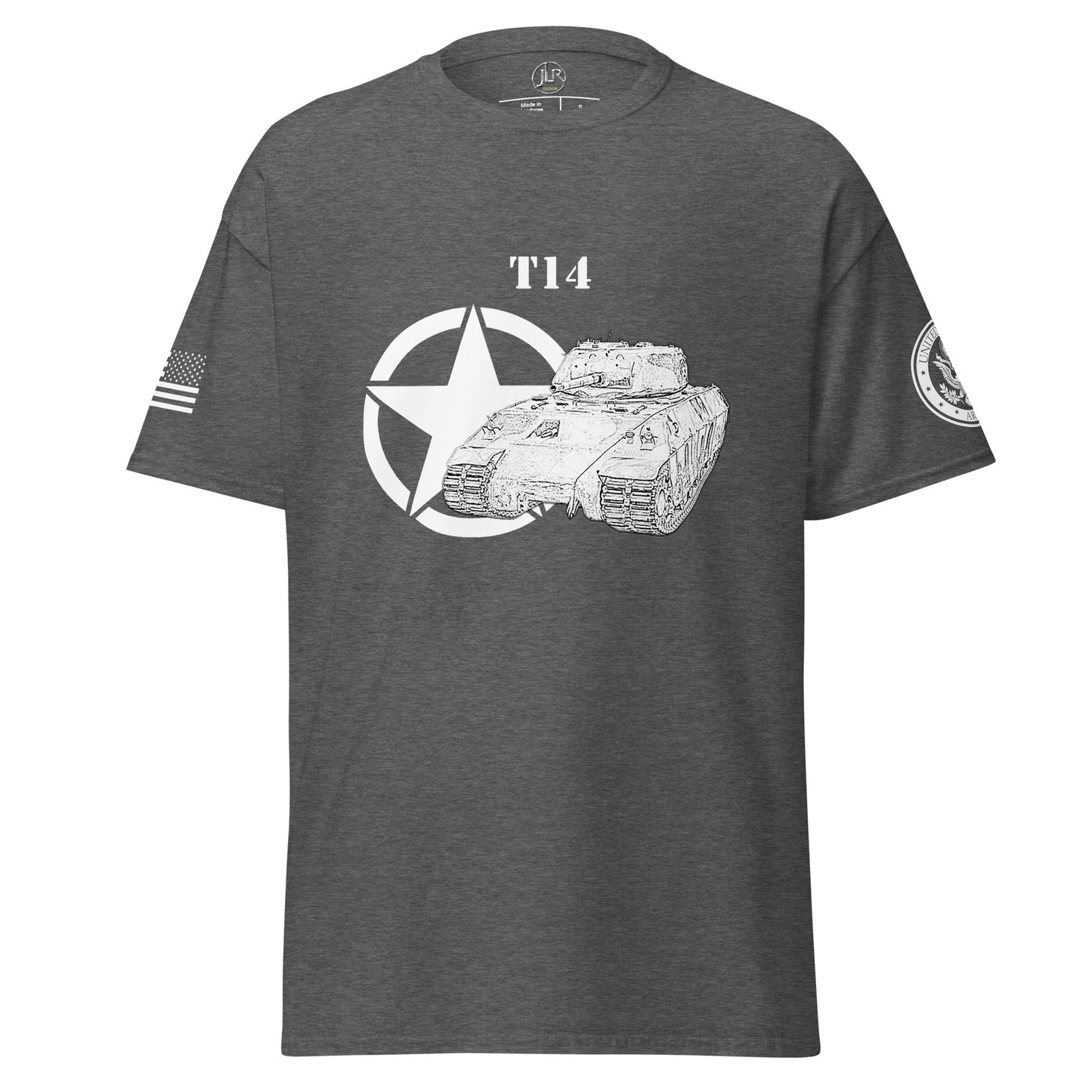 Amerikanischer schwerer Panzer T14 T-Shirt sw T-Shirt JLR Design