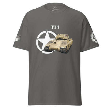 Amerikanischer schwerer Panzer T14 T-Shirt T-Shirt JLR Design