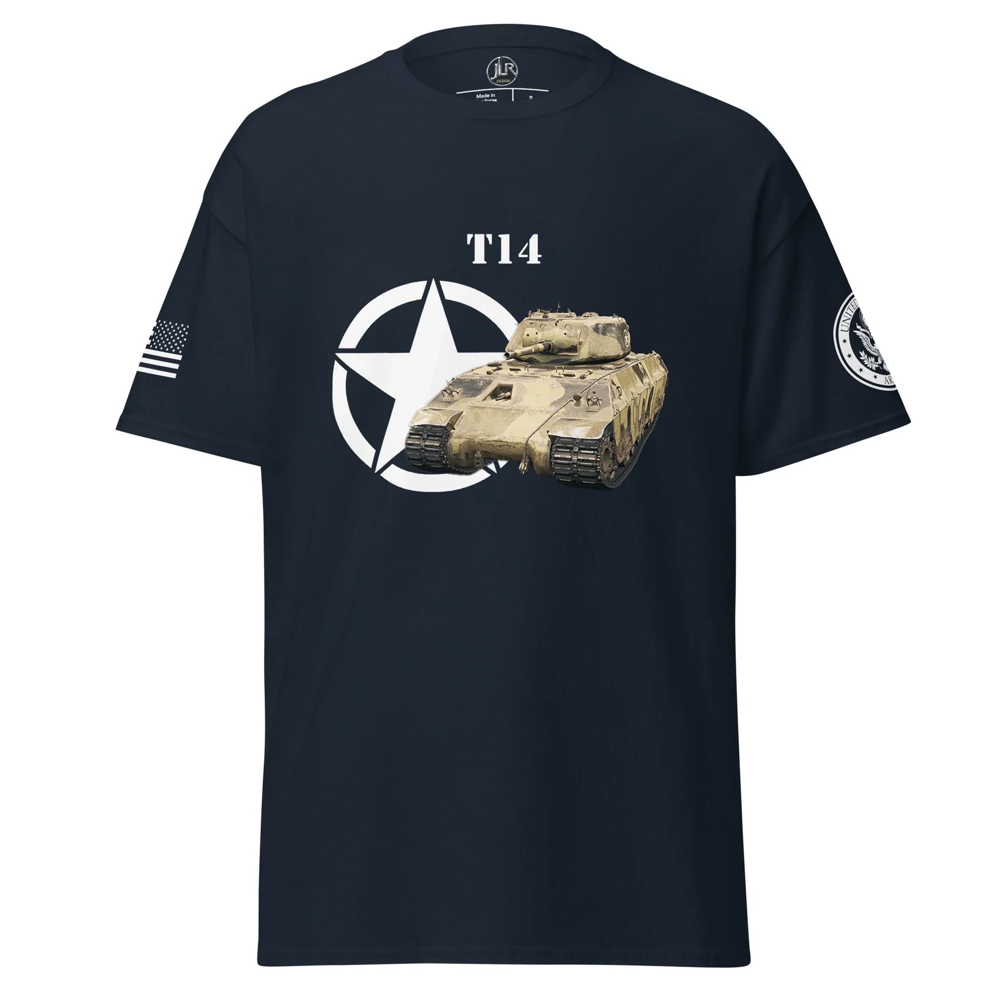 amerikanischer-schwerer-panzer-t14-t-shirt-t-shirt-jlr-design-42711 - JLR Design