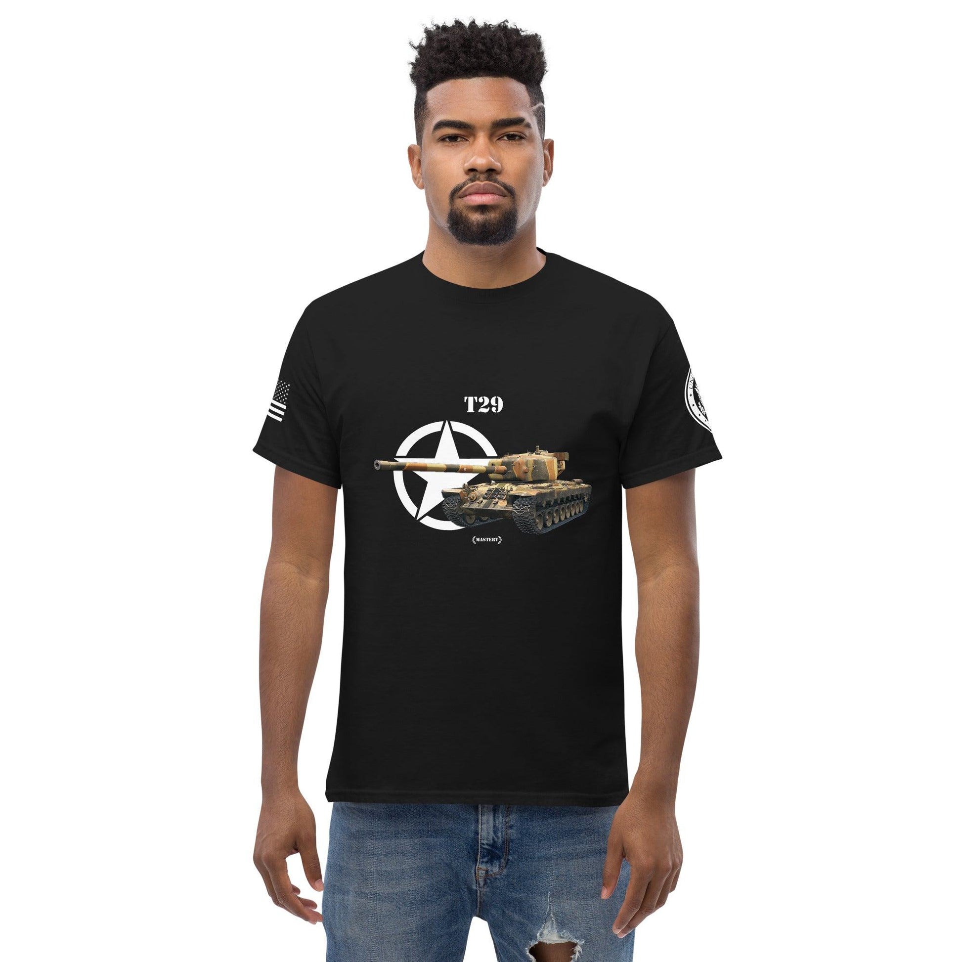 Amerikanischer schwerer Panzer T29 Mastery T-Shirt T-Shirt 33.99 Herren, Mastery, Panzer, schwerer, T-Shirt, T29, Tanks, Thunder, War, World JLR Design