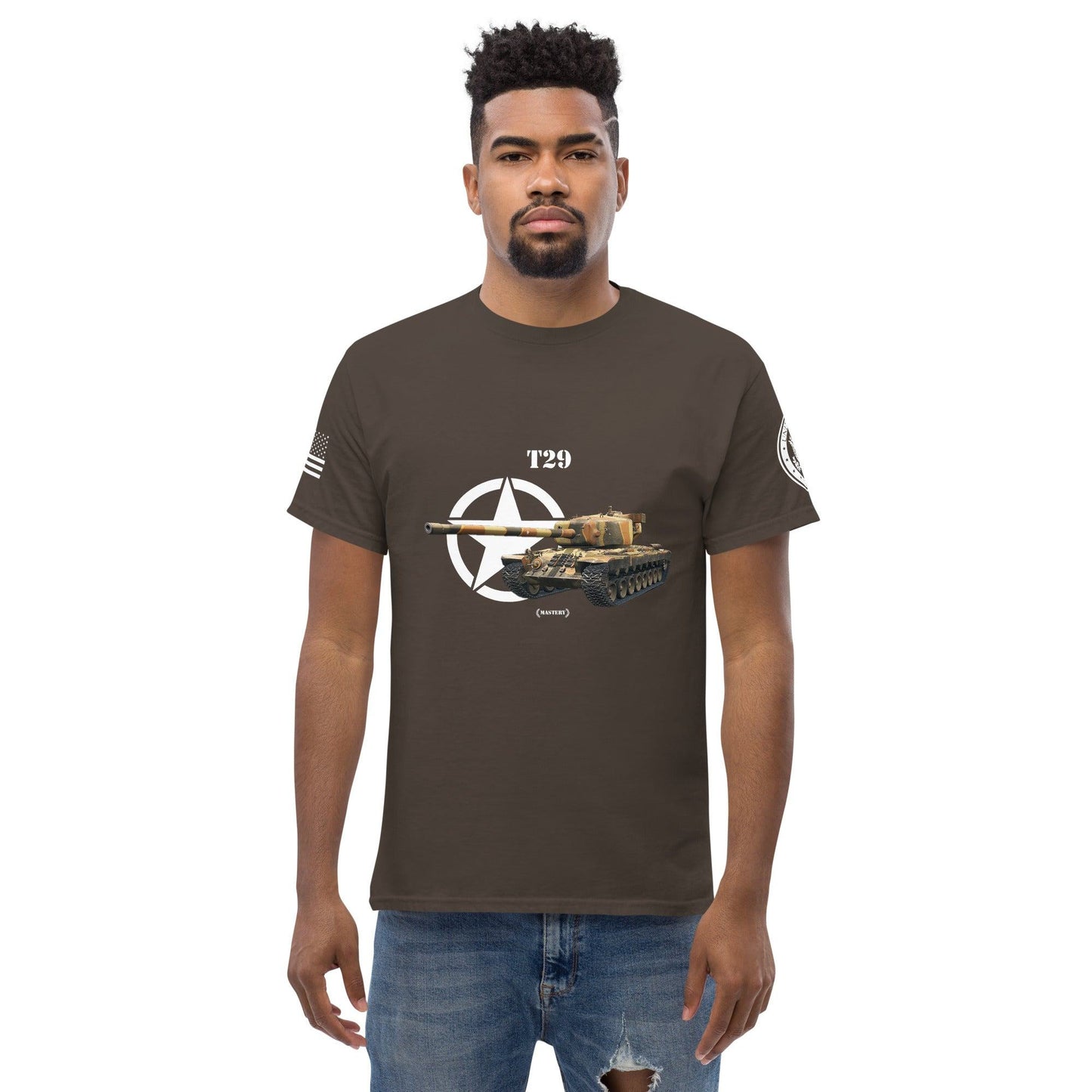 Amerikanischer schwerer Panzer T29 Mastery T-Shirt T-Shirt 33.99 Herren, Mastery, Panzer, schwerer, T-Shirt, T29, Tanks, Thunder, War, World JLR Design