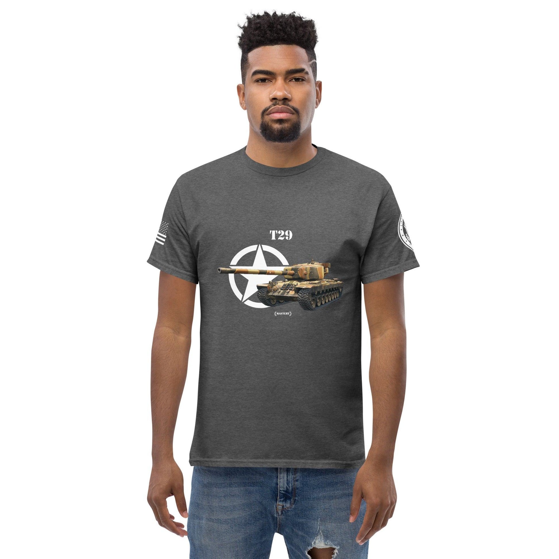 Amerikanischer schwerer Panzer T29 Mastery T-Shirt T-Shirt 33.99 Herren, Mastery, Panzer, schwerer, T-Shirt, T29, Tanks, Thunder, War, World JLR Design