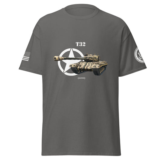 Amerikanischer schwerer Panzer T32 Mastery T-Shirt T-Shirt 33.99 Herren, Mastery, Panzer, schwerer, T-Shirt, T32, Tanks, Thunder, War, World JLR Design