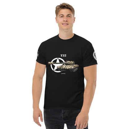 Amerikanischer schwerer Panzer T32 Mastery T-Shirt T-Shirt 33.99 Herren, Mastery, Panzer, schwerer, T-Shirt, T32, Tanks, Thunder, War, World JLR Design