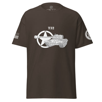 Amerikanischer schwerer Panzer T32 T-Shirt sw T-Shirt JLR Design