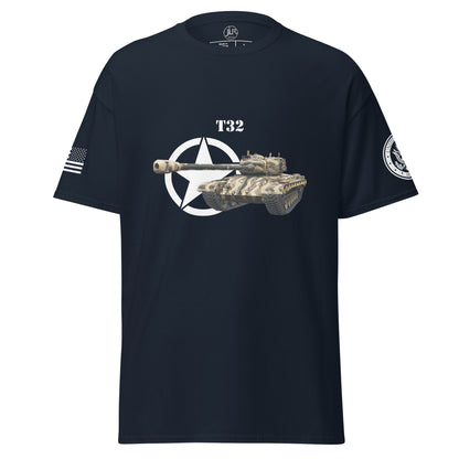 Amerikanischer schwerer Panzer T32 T-Shirt T-Shirt JLR Design