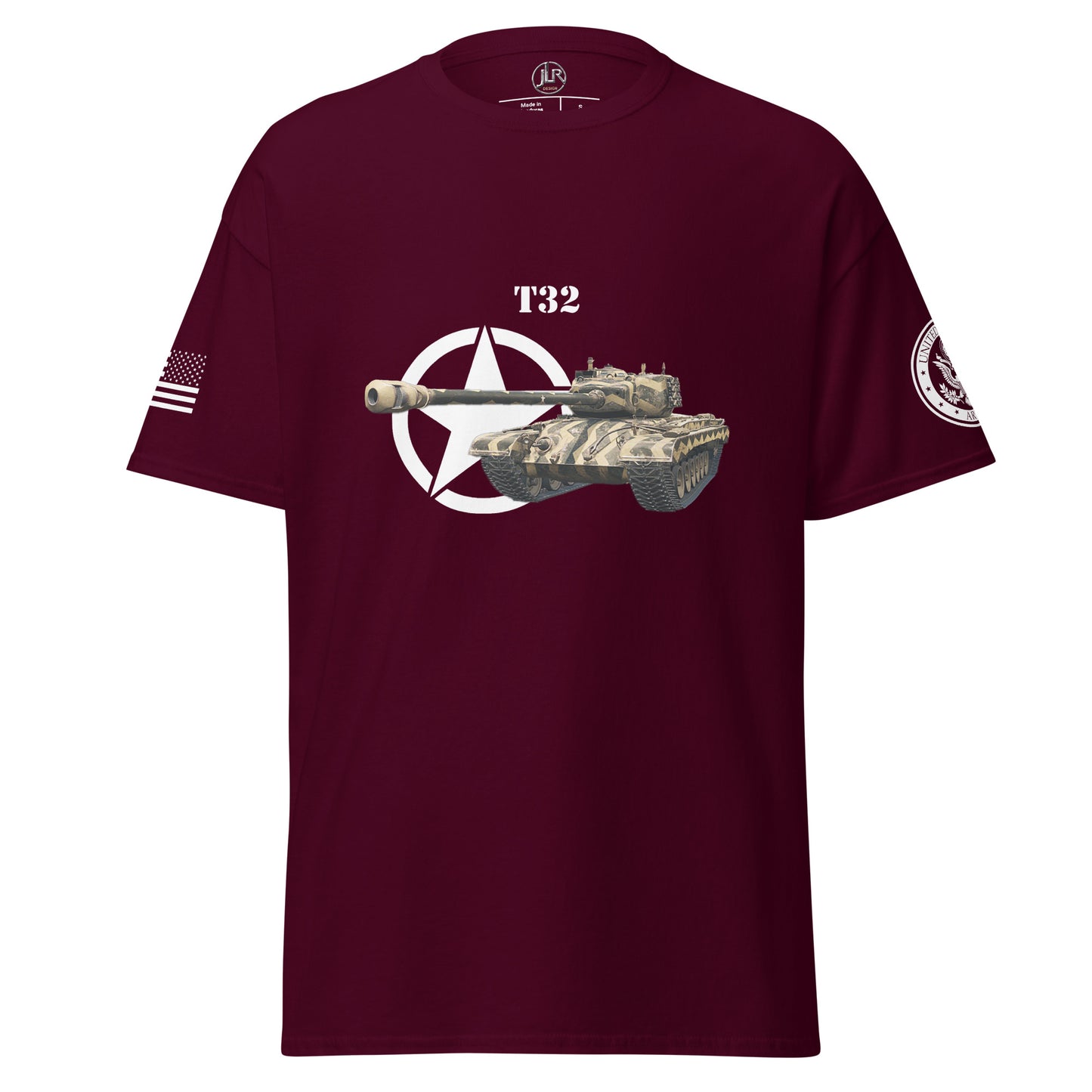 Amerikanischer schwerer Panzer T32 T-Shirt T-Shirt JLR Design