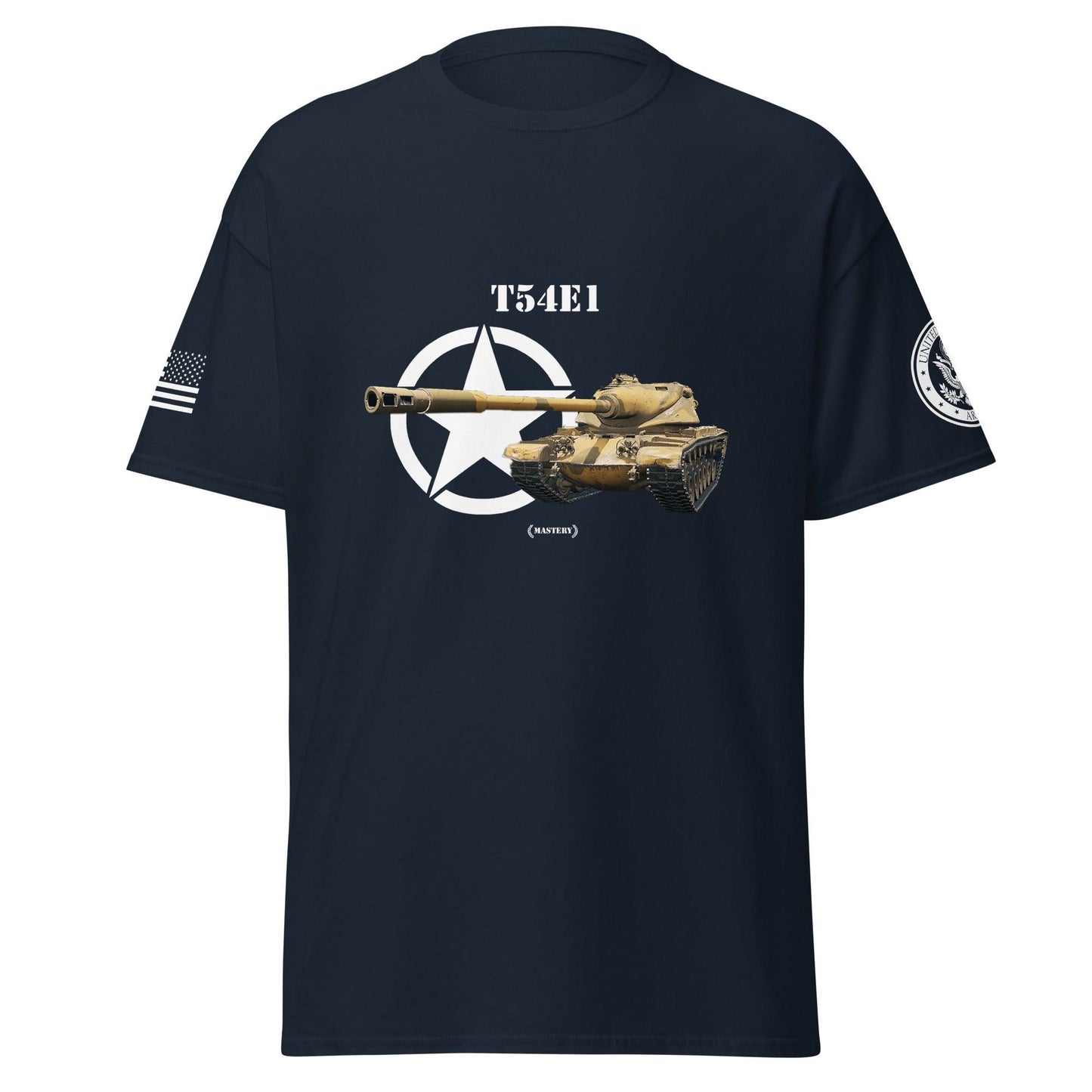 Amerikanischer schwerer Panzer T54E1 Mastery T-Shirt T-Shirt 33.99 Amerikanischer, Herren, Mastery, Panerz, schwerer, T.Shirt, T54E1, Tanks, Thunder, War, World JLR Design