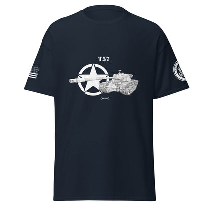 Amerikanischer schwerer Panzer T57 Mastery T-Shirt sw T-Shirt 29.99 Amerikanischer, Herren, Mastery, Panzer, schwerer, sw, T-Shirt, T57, Tanks, Thunder, War, World JLR Design