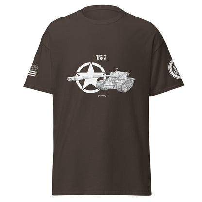 Amerikanischer schwerer Panzer T57 Mastery T-Shirt sw T-Shirt 29.99 Amerikanischer, Herren, Mastery, Panzer, schwerer, sw, T-Shirt, T57, Tanks, Thunder, War, World JLR Design