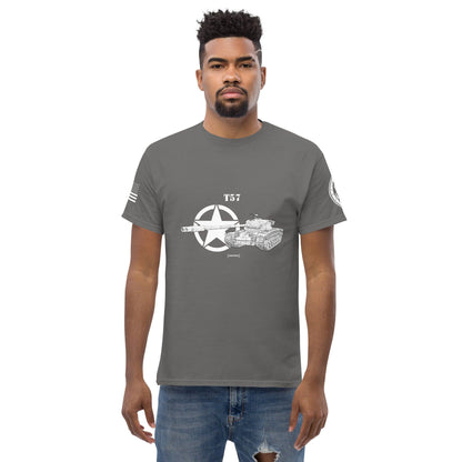 Amerikanischer schwerer Panzer T57 Mastery T-Shirt sw T-Shirt 29.99 Amerikanischer, Herren, Mastery, Panzer, schwerer, sw, T-Shirt, T57, Tanks, Thunder, War, World JLR Design