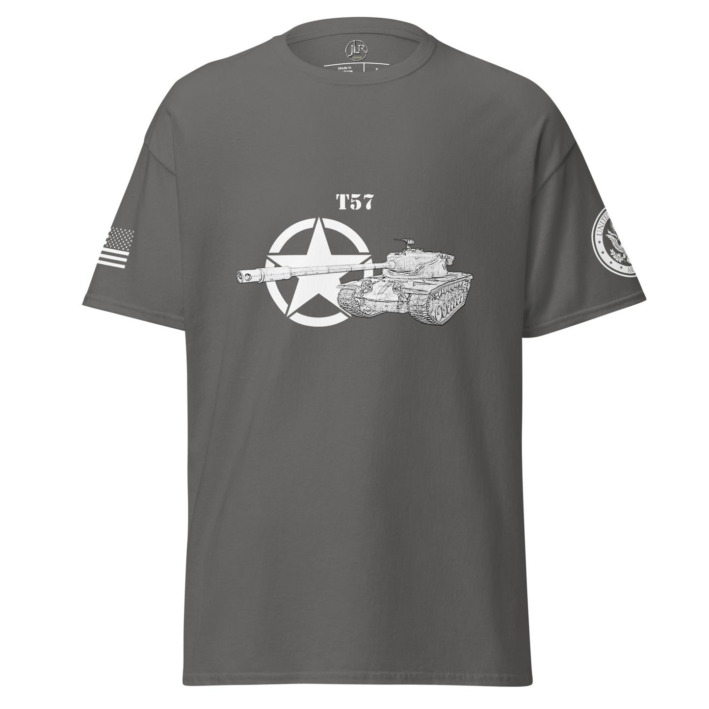 Amerikanischer schwerer Panzer T57 T-Shirt sw T-Shirt JLR Design