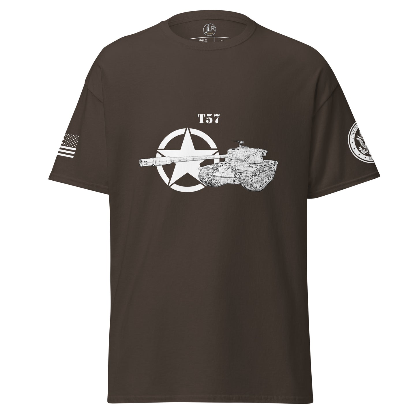 Amerikanischer schwerer Panzer T57 T-Shirt sw T-Shirt JLR Design