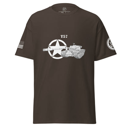 Amerikanischer schwerer Panzer T57 T-Shirt sw T-Shirt JLR Design