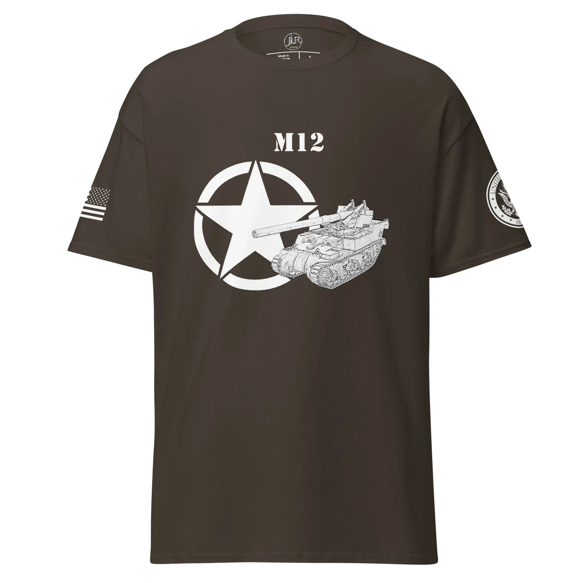 amerikanisches-artilleriefahrzeug-m12-t-shirt-sw-t-shirt-jlr-design-59493 - JLR Design