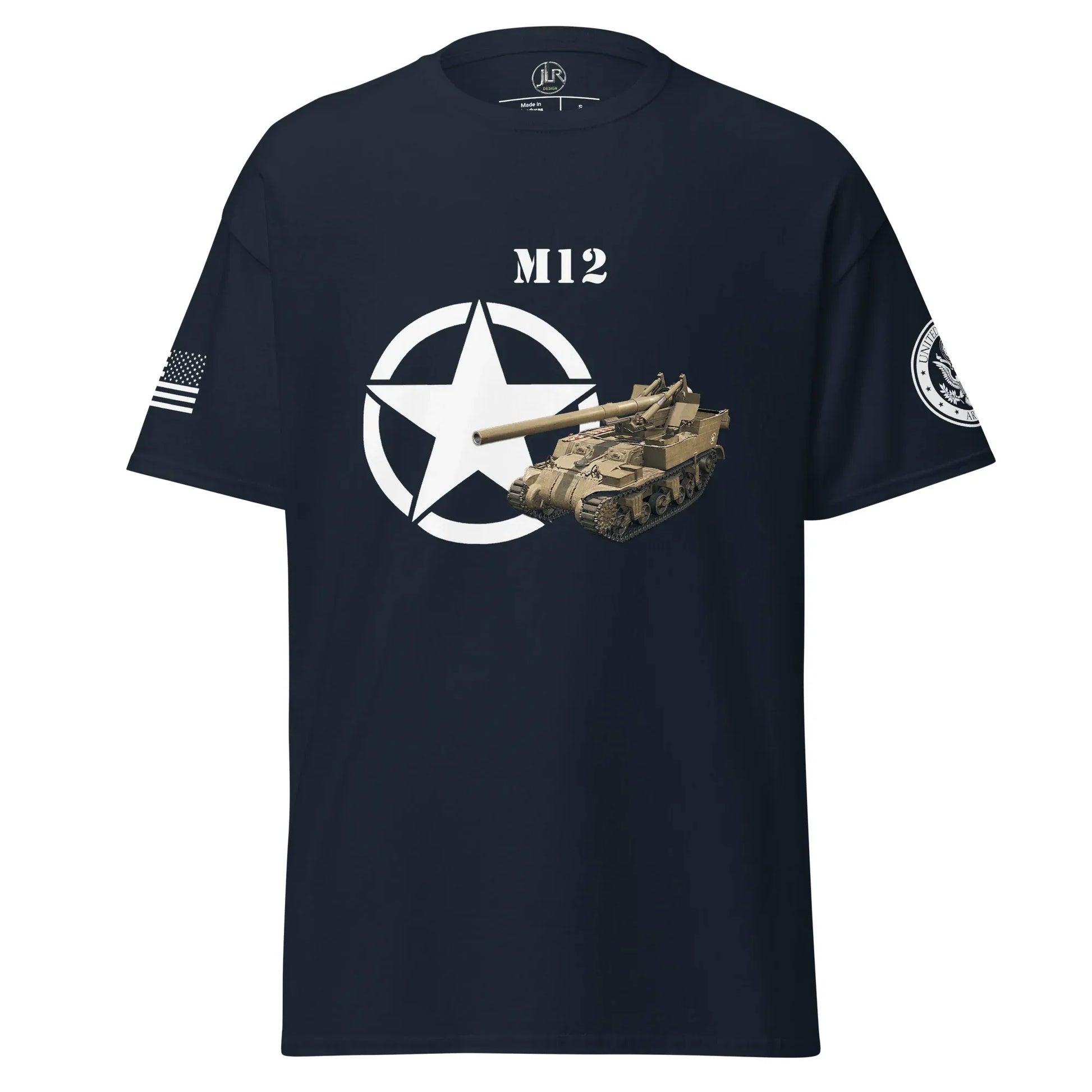 amerikanisches-artilleriefahrzeug-m12-t-shirt-t-shirt-jlr-design-34689 - JLR Design