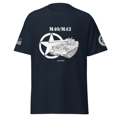 Amerikanisches Artilleriefahrzeug M40/M43 Mastery T-Shirt sw T-Shirt 29.99 Artilleriefahrzeug, Herren, M40/M43, Mastery, sw, T-Shirt, Tanks, Thunder, War, World JLR Design