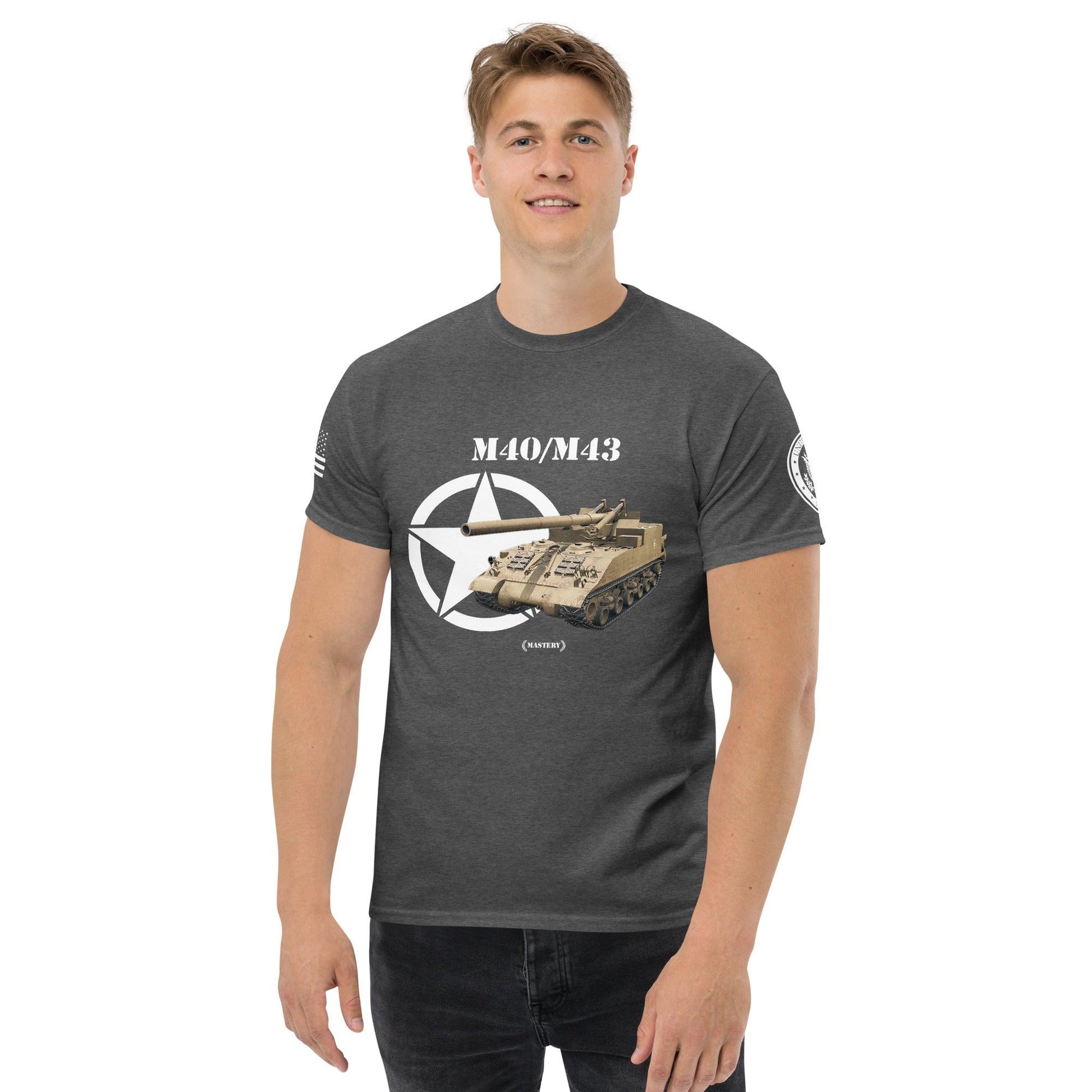 Amerikanisches Artilleriefahrzeug M40/M43 Mastery T-Shirt T-Shirt 33.99 Artilleriefahrzeug, Herren, M40/M43, Mastery, T-Shirt, Tanks, Thunder, War, World JLR Design