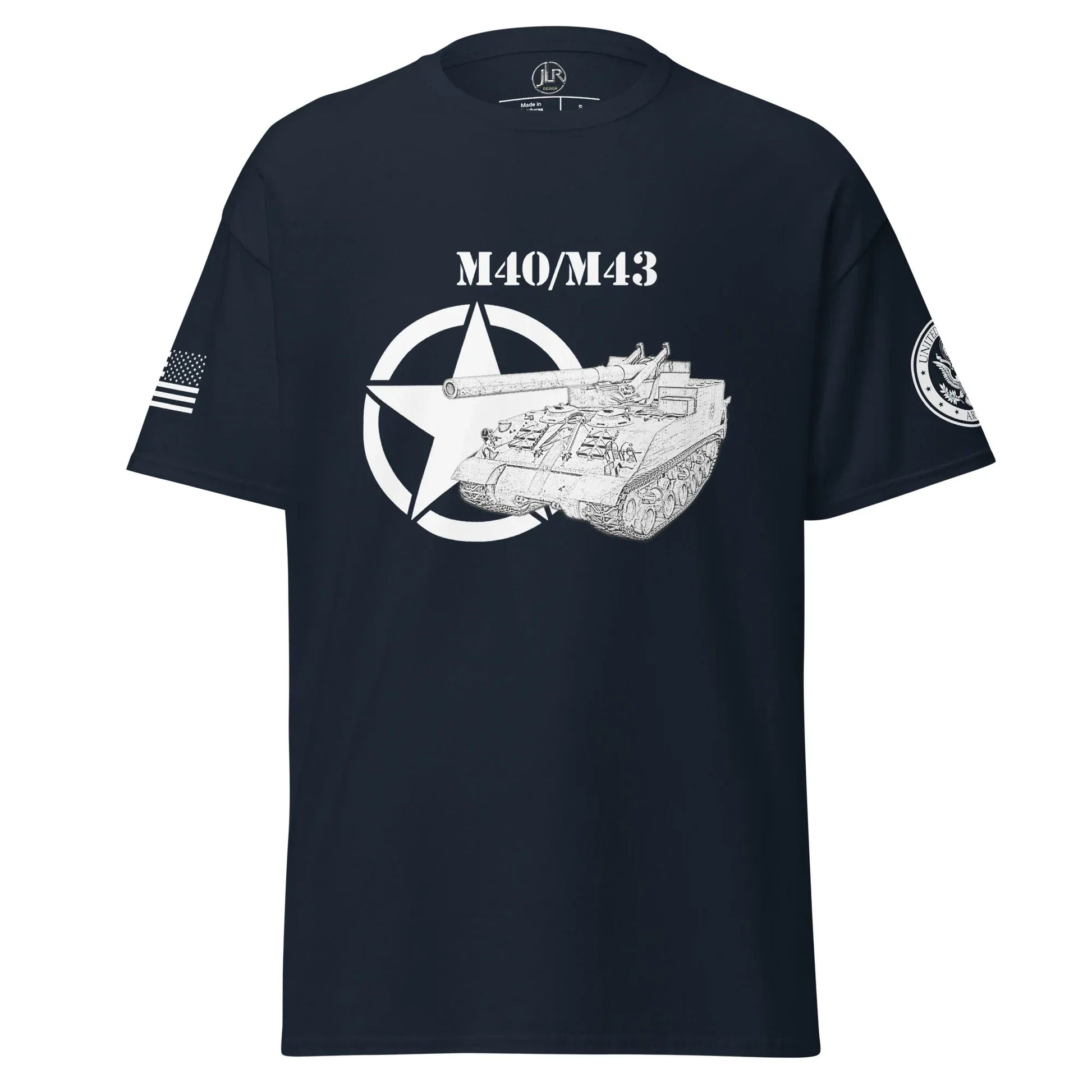 amerikanisches-artilleriefahrzeug-m40m43-t-shirt-sw-t-shirt-jlr-design-10653 - JLR Design
