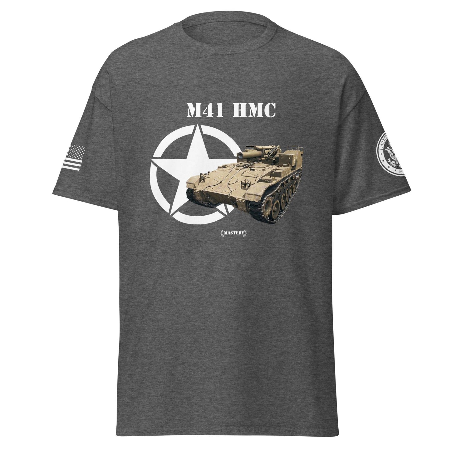 Amerikanisches Artilleriefahrzeug M41 HMC Mastery T-Shirt T-Shirt 33.99 Amerikanisch, Artilleriefahrzeug, Herren, HMC, M41, Mastery, Panzer, T-Shirt, Tanks, Thunder, War, World JLR Design