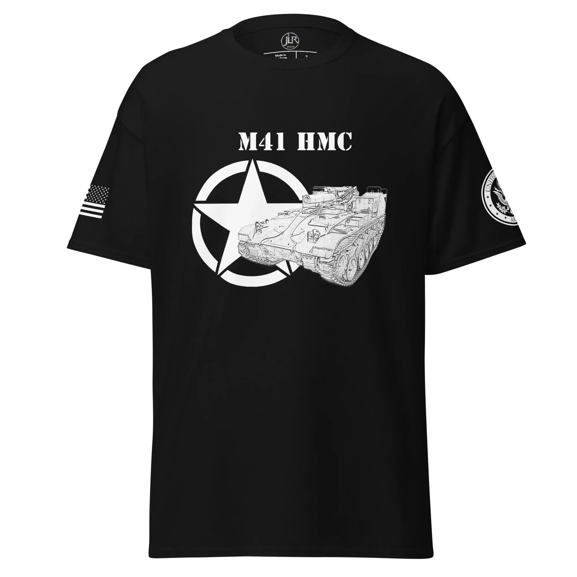 amerikanisches-artilleriefahrzeug-m41-hmc-t-shirt-sw-t-shirt-jlr-design-81869 - JLR Design