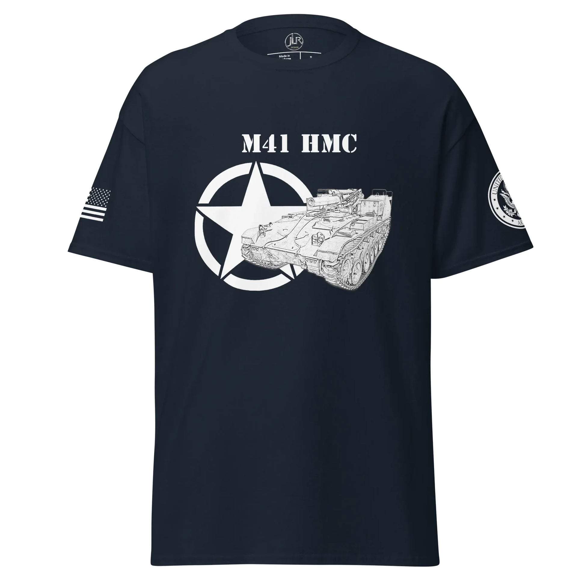 amerikanisches-artilleriefahrzeug-m41-hmc-t-shirt-sw-t-shirt-jlr-design-60519 - JLR Design