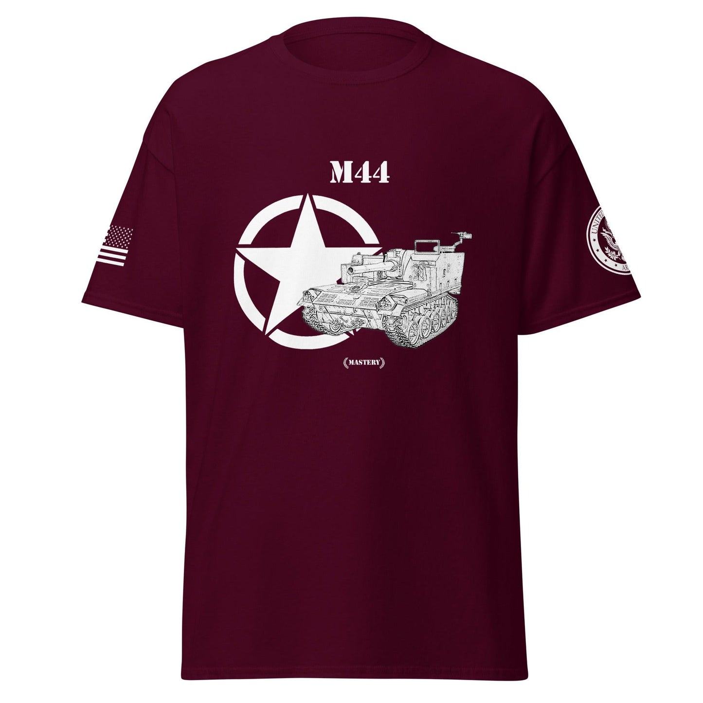 Amerikanisches Artilleriefahrzeug M44 Mastery T-Shirt sw T-Shirt 29.99 Artilleriefahrzeug, Herren, M44, Mastery, sw, T-Shirt, Tanks, Thunder, War, World JLR Design