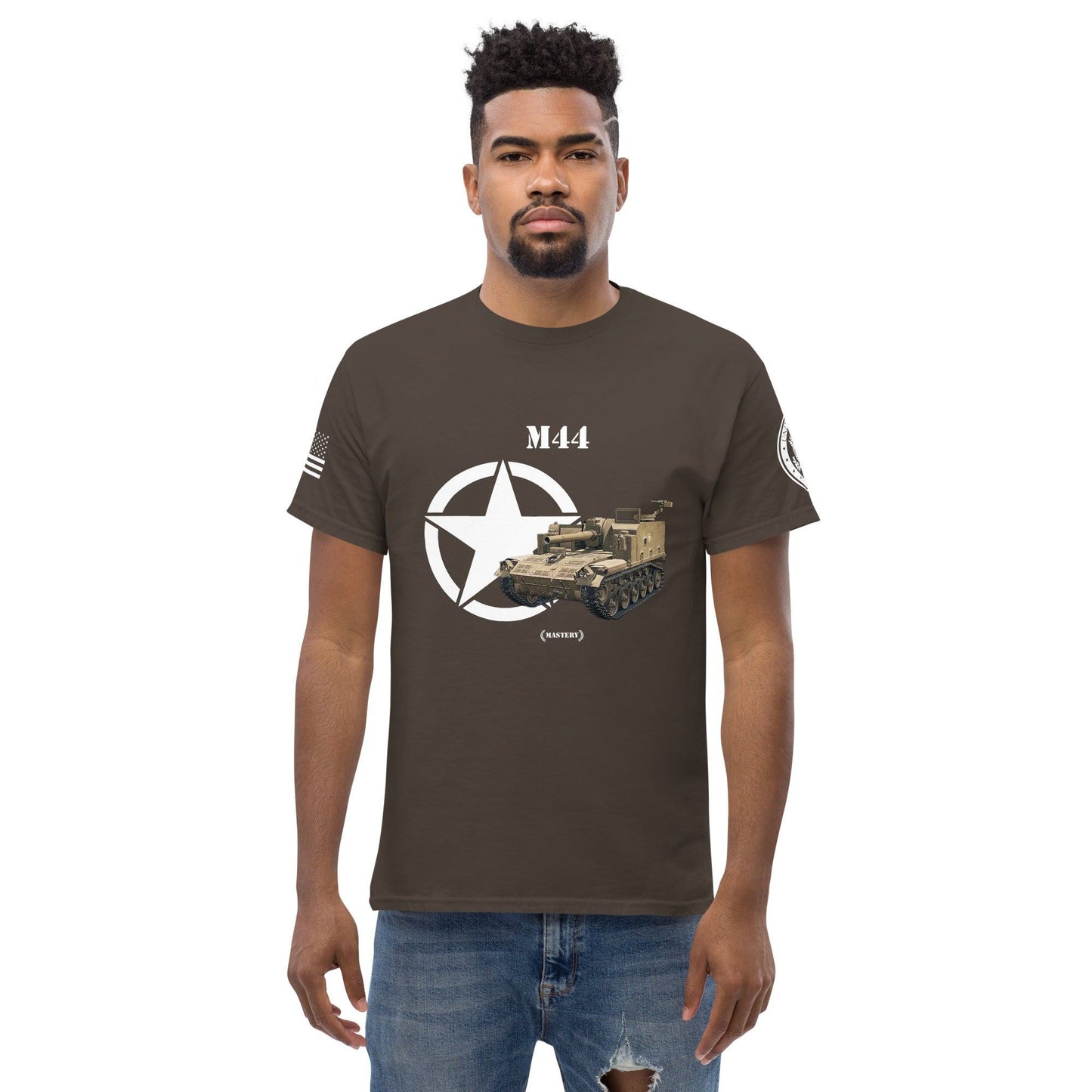 Amerikanisches Artilleriefahrzeug M44 Mastery T-Shirt T-Shirt 33.99 Artilleriefahrzeug, Herren, M44, Mastery, T-Shirt, Tanks, Thunder, War, World JLR Design