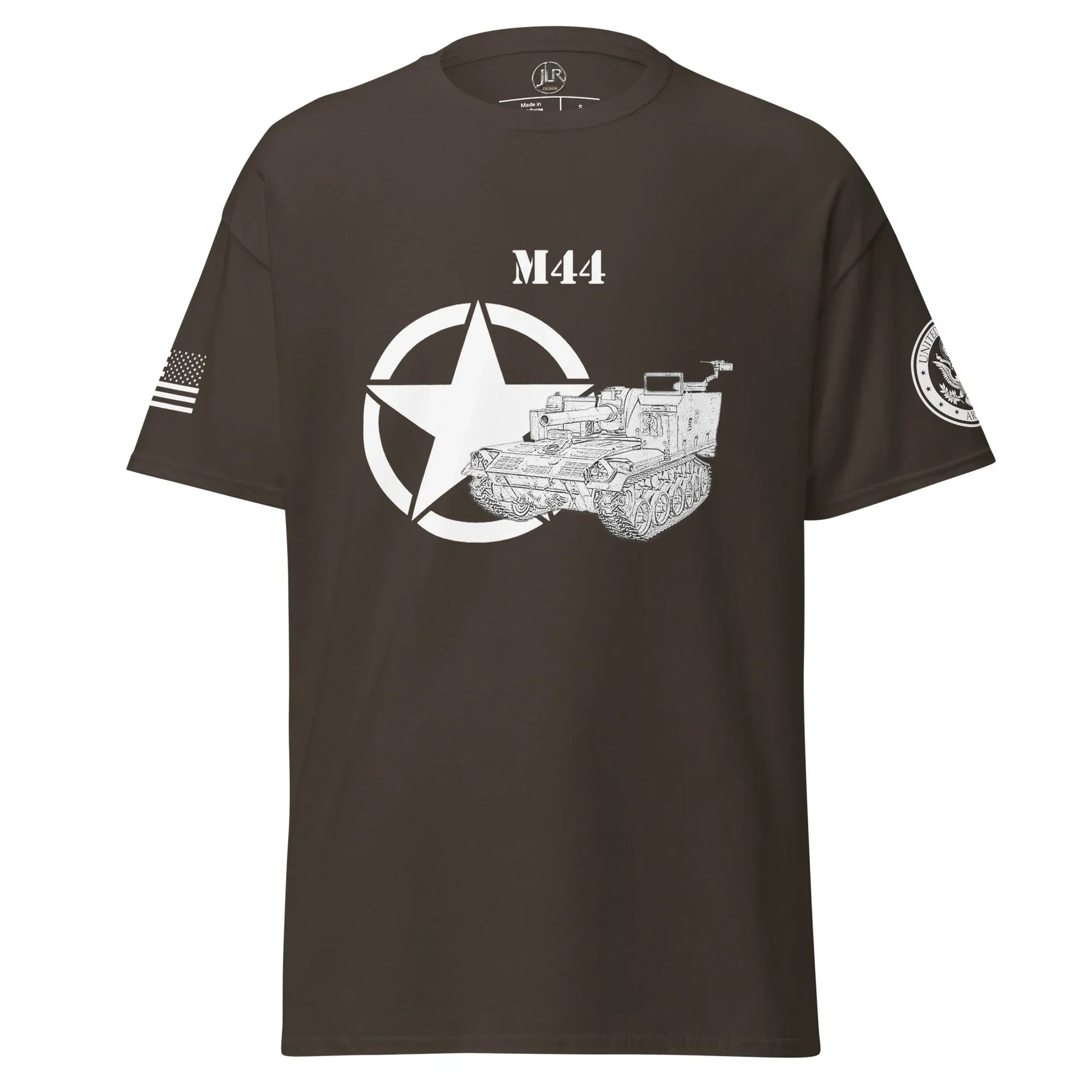 amerikanisches-artilleriefahrzeug-m44-t-shirt-sw-t-shirt-jlr-design-40538 - JLR Design