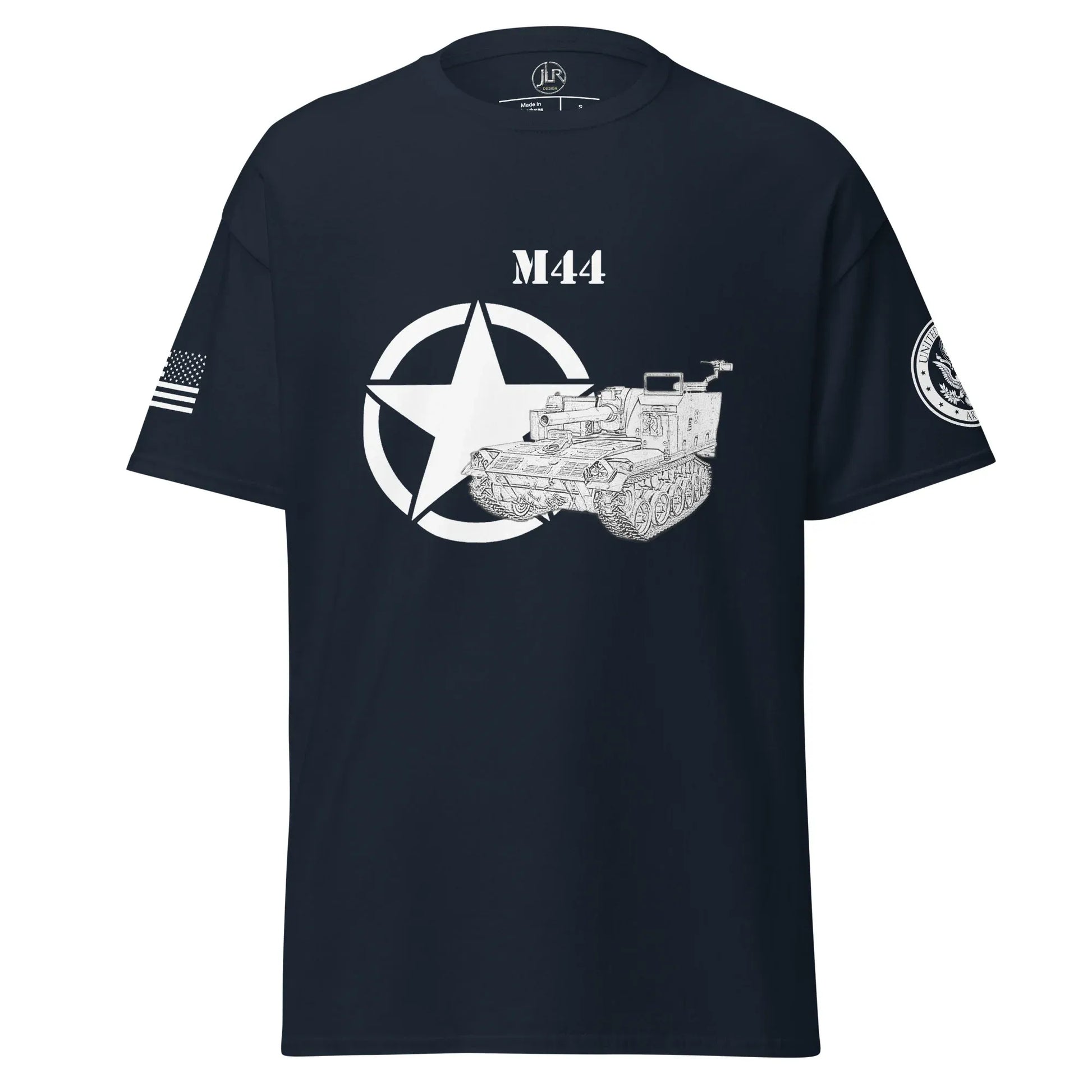 amerikanisches-artilleriefahrzeug-m44-t-shirt-sw-t-shirt-jlr-design-21792 - JLR Design