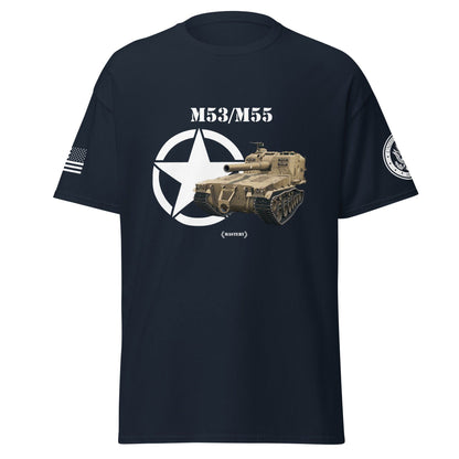 Amerikanisches Artilleriefahrzeug M53/M55 Mastery T-Shirt T-Shirt 33.99 Amerikanisches, Artilleriefahrzeug, Herren, M53/M55, Mastery, T-Shirt, Tanks, Thunder, War, World JLR Design