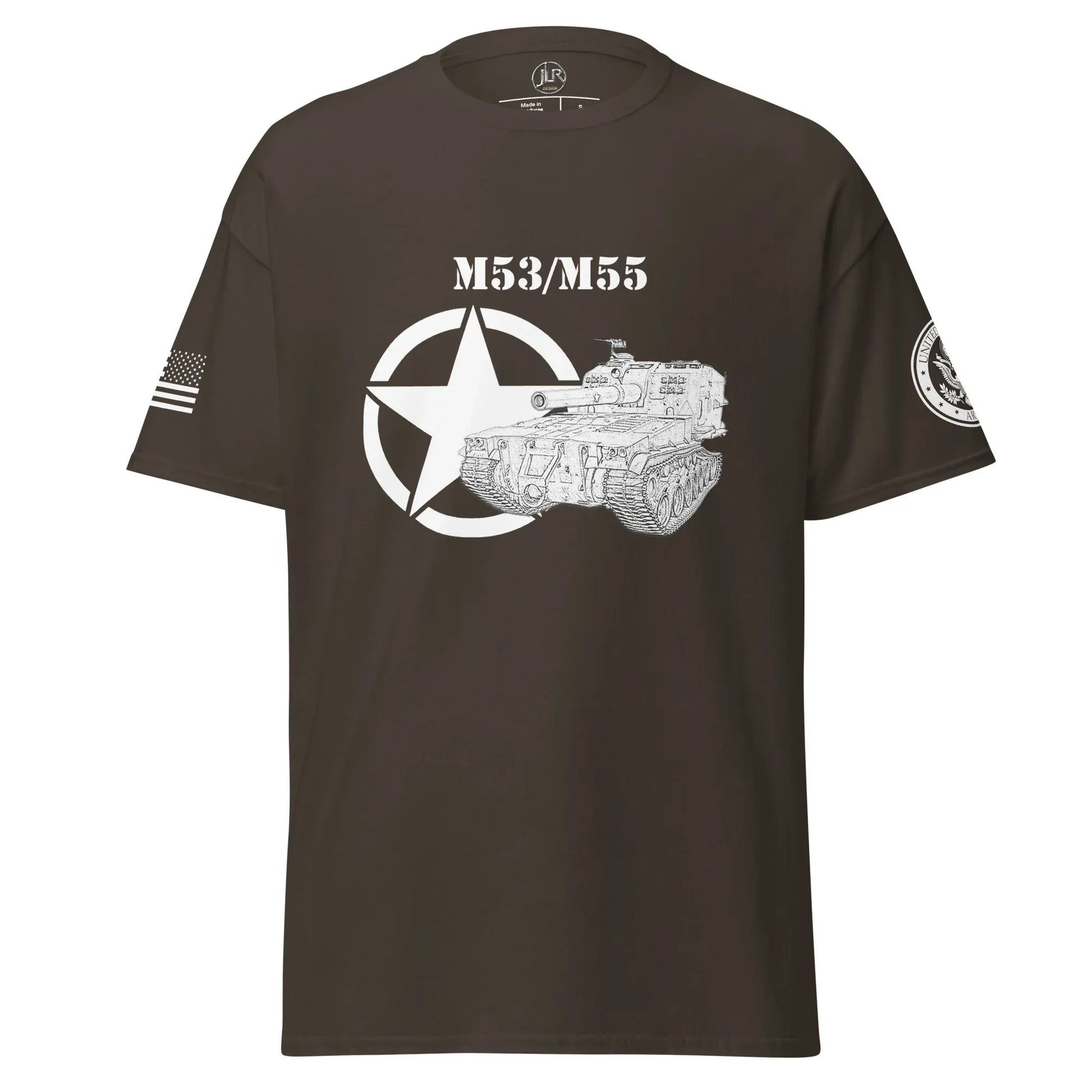 amerikanisches-artilleriefahrzeug-m53m55-t-shirt-sw-t-shirt-jlr-design-78547 - JLR Design